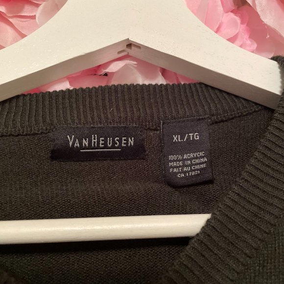 Van Heusen Argyle Long Sleeve Sweater Sz XL - Picture 2 of 4